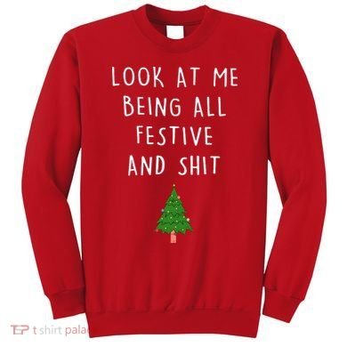 Look At Me Being All Festive And Shit Sweatshirt