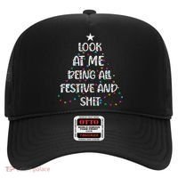 Look at Me Being All Festive and Shits Funny Christmas  Hat thumb 0
