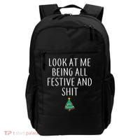 Look At Me Being All Festive And Shits Humorous Xmas Backpack thumb 0