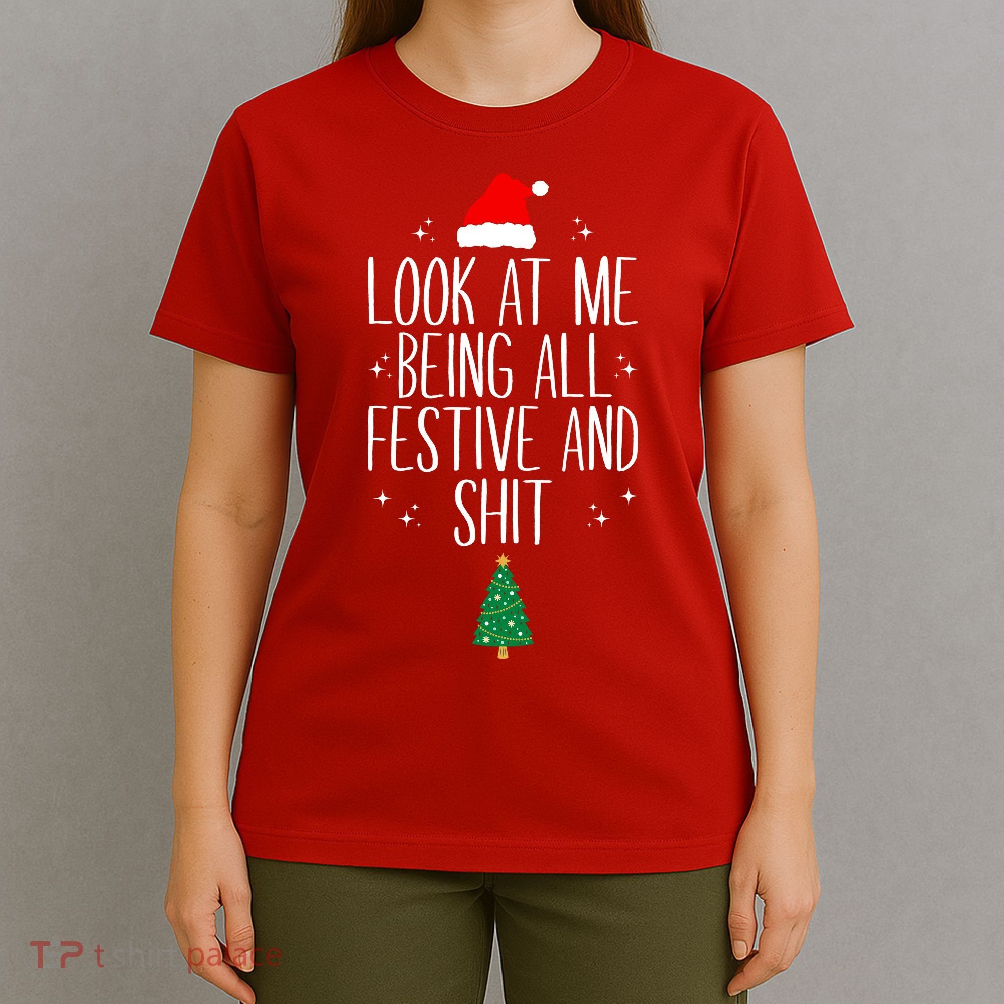 Look At Me Being All Festive And Shit Funny Xmas 2023 T-Shirt