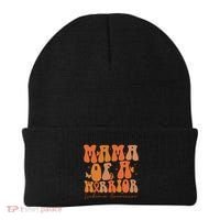 Leukemia Awareness Mama Of A Warrior Beanie thumb 0