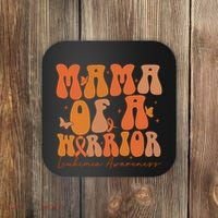 Leukemia Awareness Mama Of A Warrior Coaster thumb 0