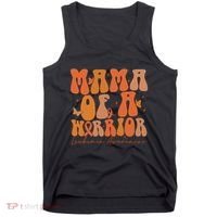 Leukemia Awareness Mama Of A Warrior Tank Top thumb 0