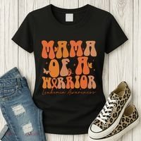 Leukemia Awareness Mama Of A Warrior Women's T-Shirt thumb 3