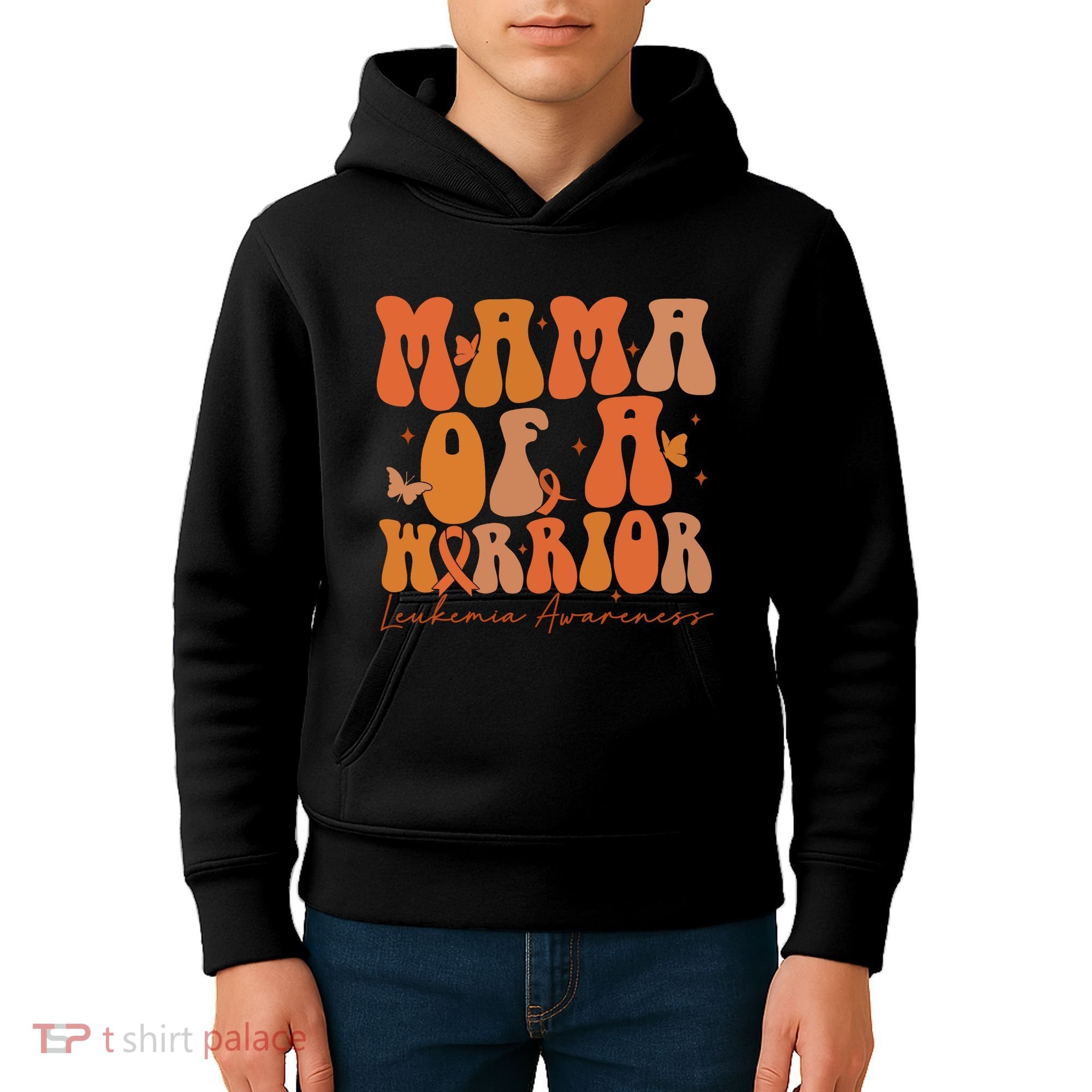 Leukemia Awareness Mama Of A Warrior Kids Hoodie