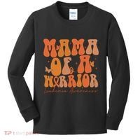 Leukemia Awareness Mama Of A Warrior Kids Long Sleeve Shirt thumb 0