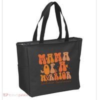 Leukemia Awareness Mama Of A Warrior Tote Bag thumb 2
