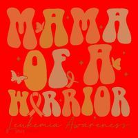 Leukemia Awareness Mama Of A Warrior Santa Hat thumb 1