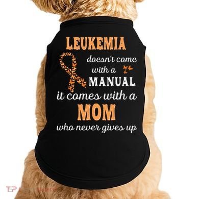 Leukemia Awareness Mom Support Leukemia Warrior Doggie Tank