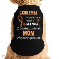 Leukemia Awareness Mom Support Leukemia Warrior Doggie Tank thumb 0