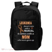 Leukemia Awareness Mom Support Leukemia Warrior Backpack thumb 0