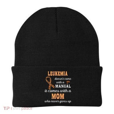 Leukemia Awareness Mom Support Leukemia Warrior Beanie