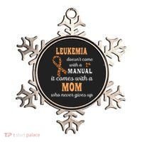 Leukemia Awareness Mom Support Leukemia Warrior Ornament thumb 0