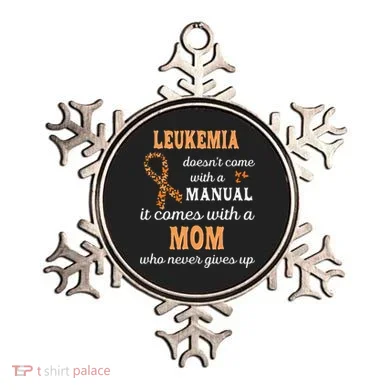 Leukemia Awareness Mom Support Leukemia Warrior Ornament