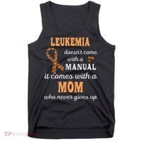 Leukemia Awareness Mom Support Leukemia Warrior Tank Top thumb 0