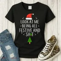Look At Me Being All Festive Women's T-Shirt thumb 3