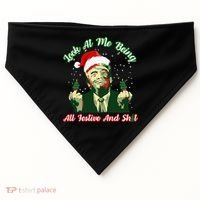 Look At Me Being All Festive Funny Trump Christmas USA-Made Doggie Bandana thumb 0