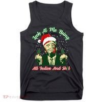 Look At Me Being All Festive Funny Trump Christmas Tank Top thumb 0