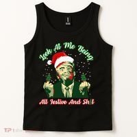 Look At Me Being All Festive Funny Trump Christmas Tank Top thumb 2