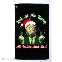 Look At Me Being All Festive Funny Trump Christmas Golf Towel thumb 0