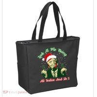 Look At Me Being All Festive Funny Trump Christmas Tote Bag thumb 2