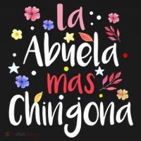 La Abuela Mas Chingona Spanish Grandma Floral Gift Backpack thumb 2