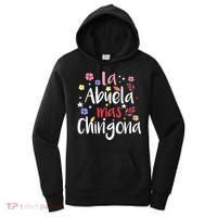 La Abuela Mas Chingona Spanish Grandma Floral Gift Women's Hoodie thumb 0