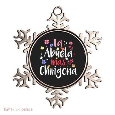 La Abuela Mas Chingona Spanish Grandma Floral Gift Ornament
