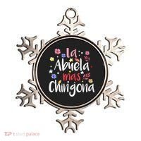 La Abuela Mas Chingona Spanish Grandma Floral Gift Ornament thumb 0