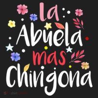 La Abuela Mas Chingona Spanish Grandma Floral Gift Hat thumb 2
