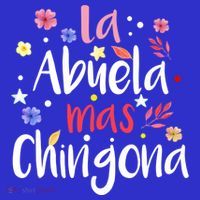 La Abuela Mas Chingona Spanish Grandma Floral Gift Mousepad thumb 1