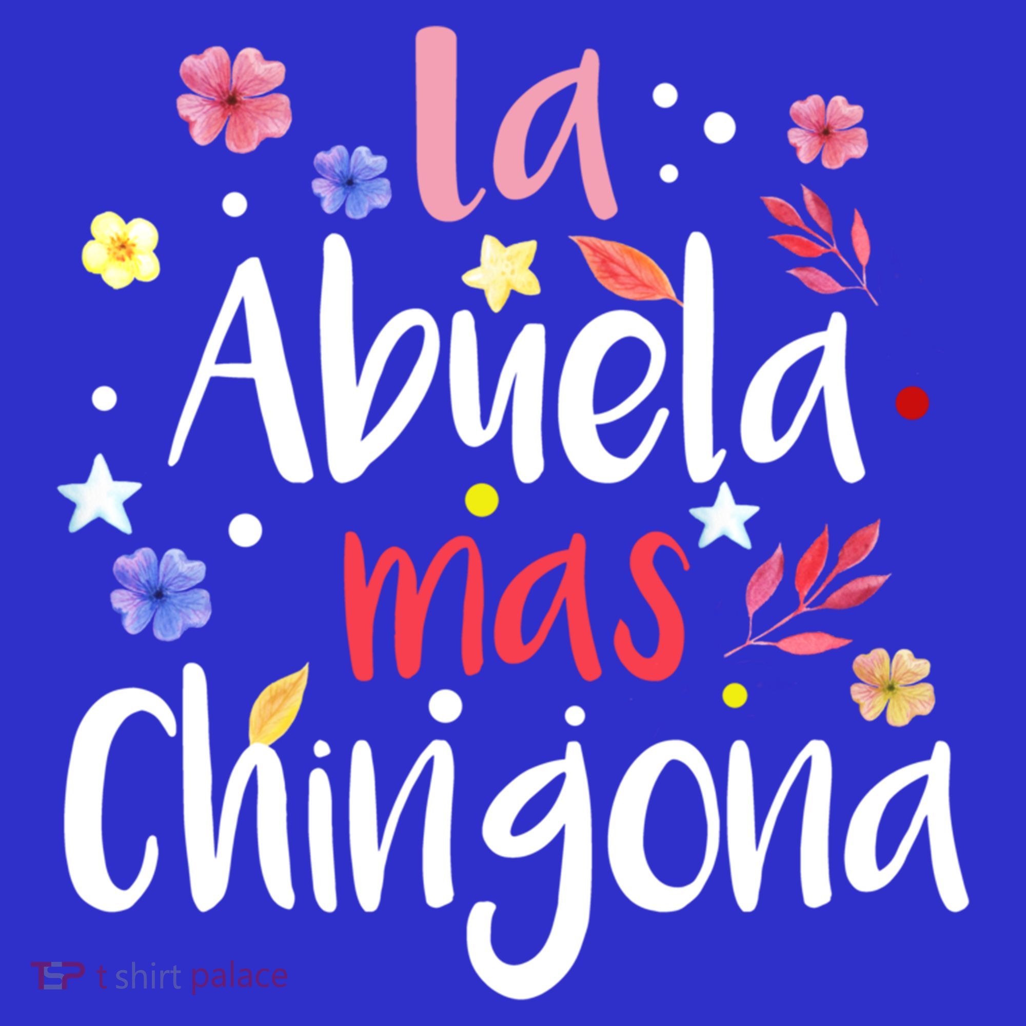 La Abuela Mas Chingona Spanish Grandma Floral Gift Mousepad