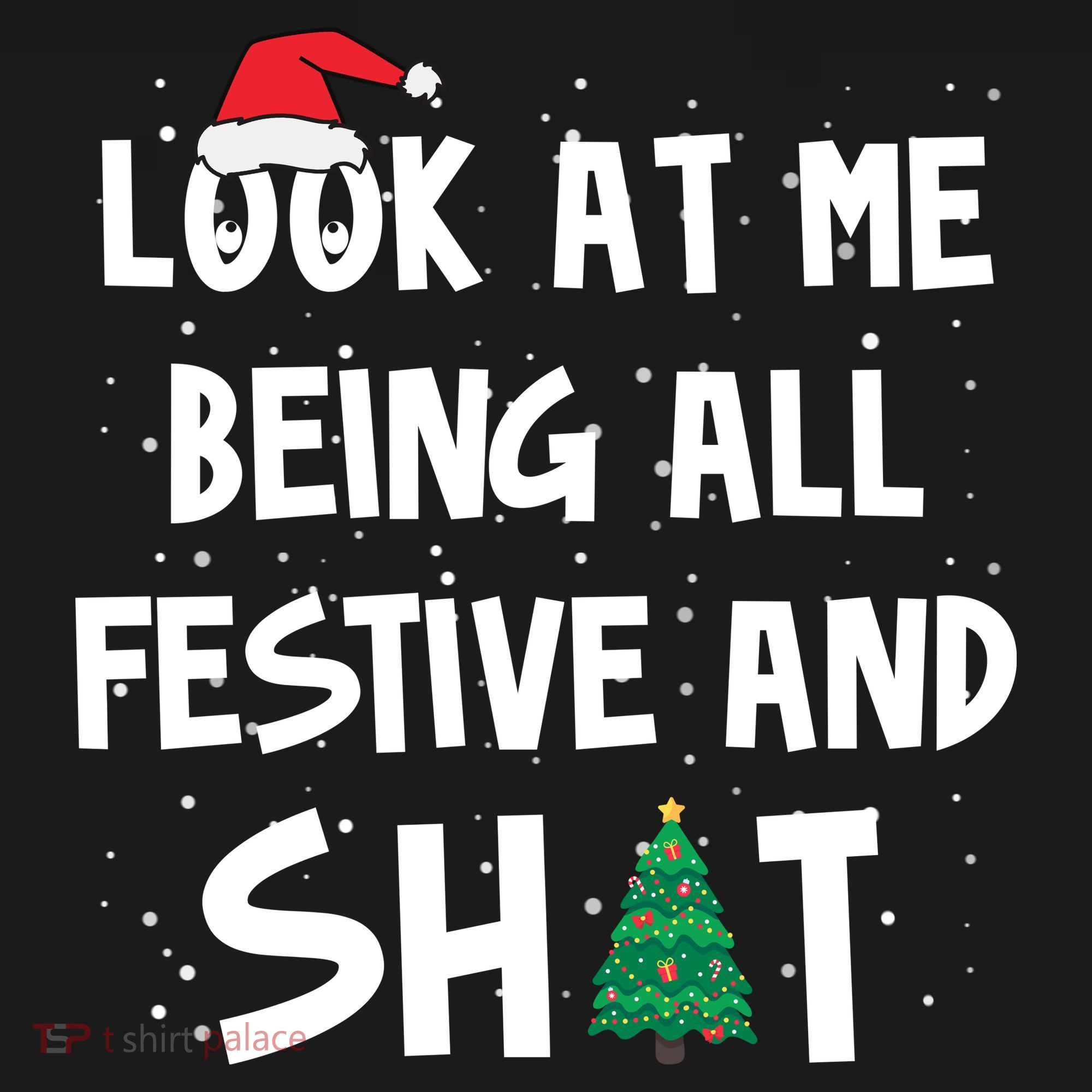 Look At Me Being All Festive And Shit Funny Christmas Toddler Hoodie