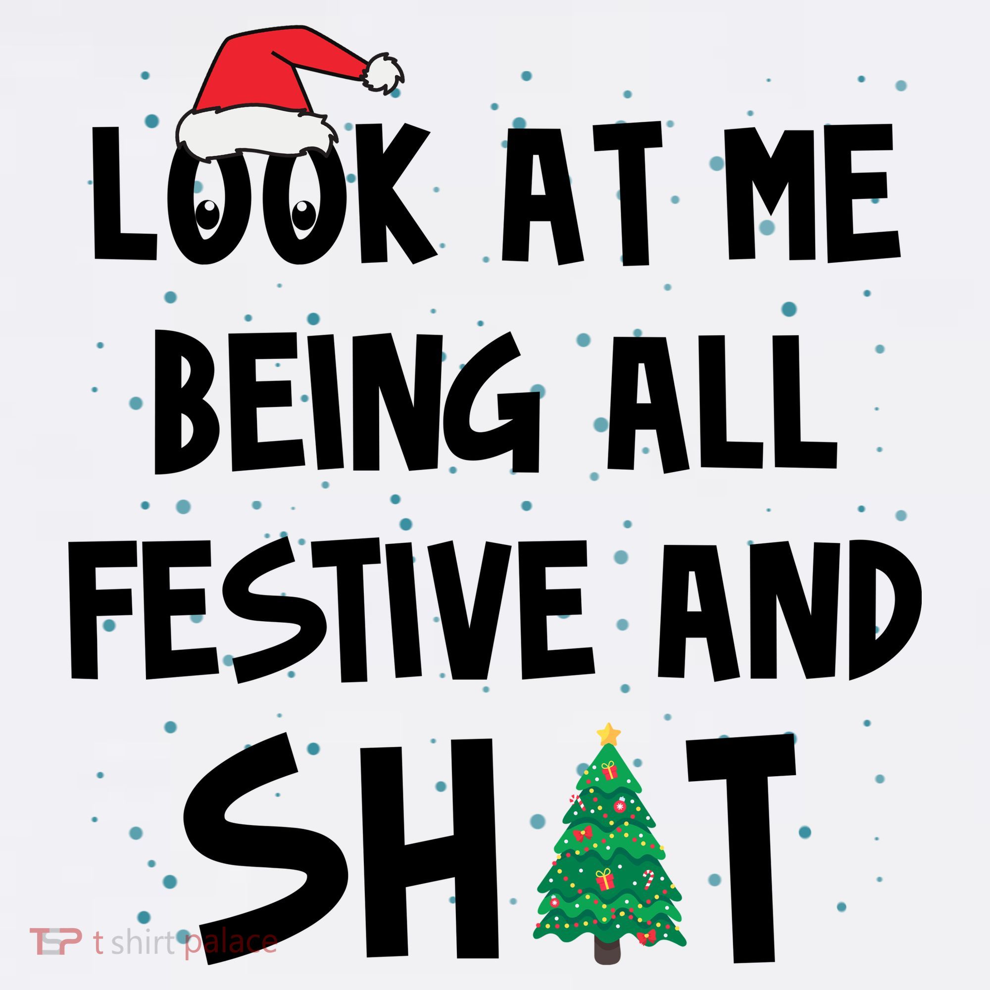 Look At Me Being All Festive And Shit Funny Christmas Women's Tank Top