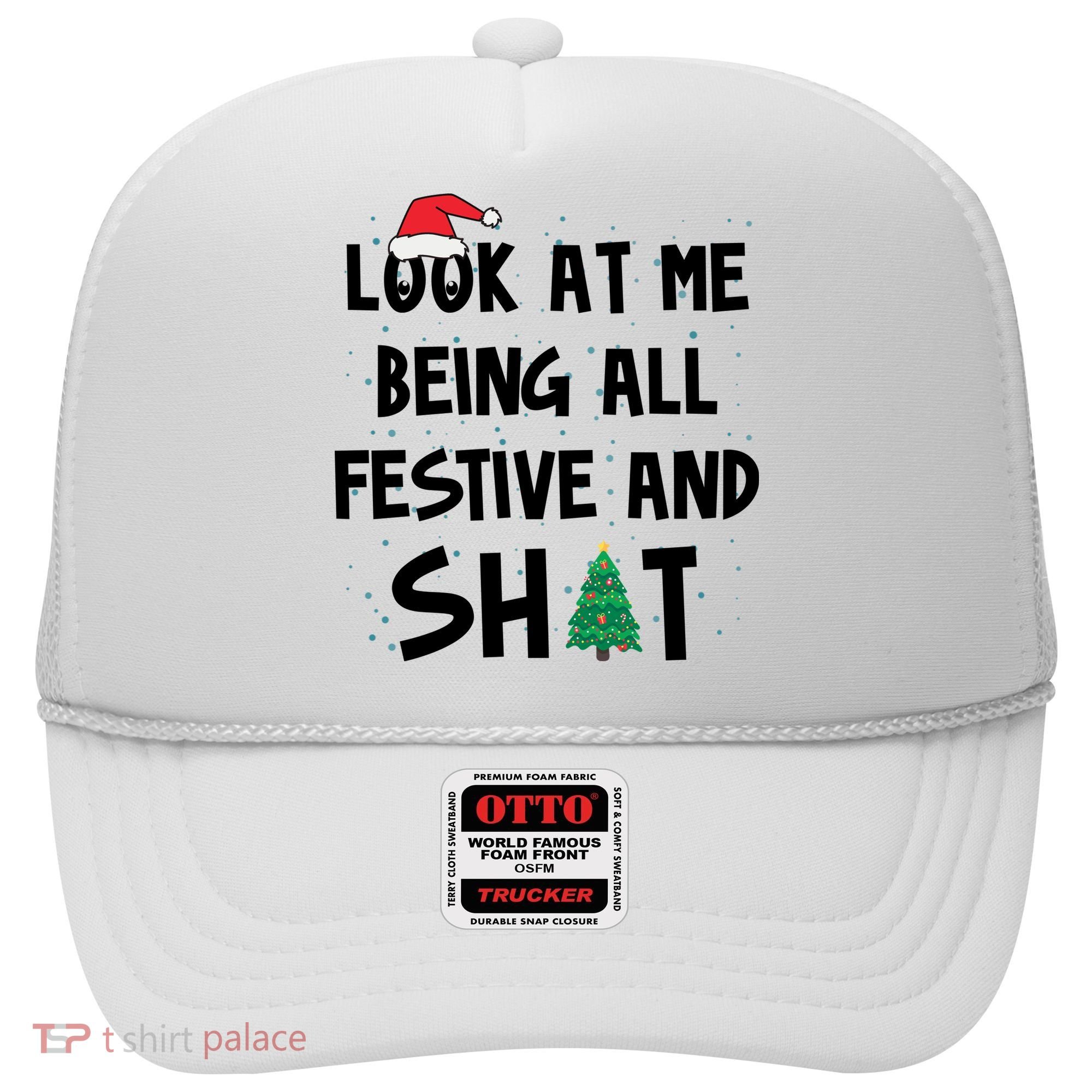 Look At Me Being All Festive And Shit Funny Christmas Hat