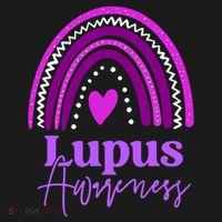 Lupus Awareness Month Purple Rainbow heart for wo Sweatshirt thumb 3