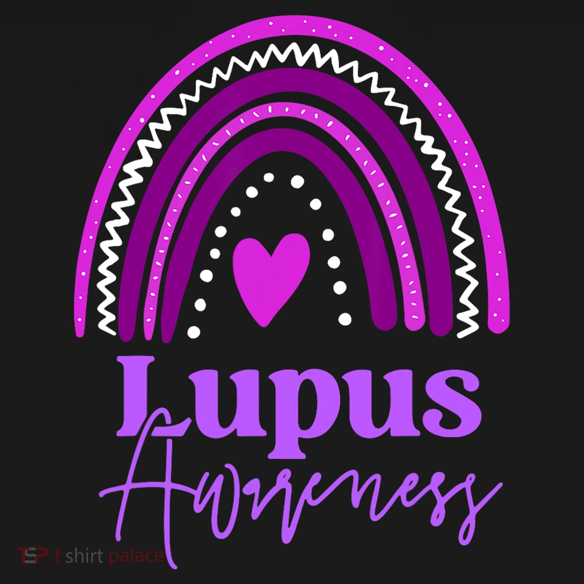 Lupus Awareness Month Purple Rainbow heart for wo Pajama Set