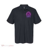 Lupus Awareness Month Purple Rainbow heart for wo Polo thumb 0