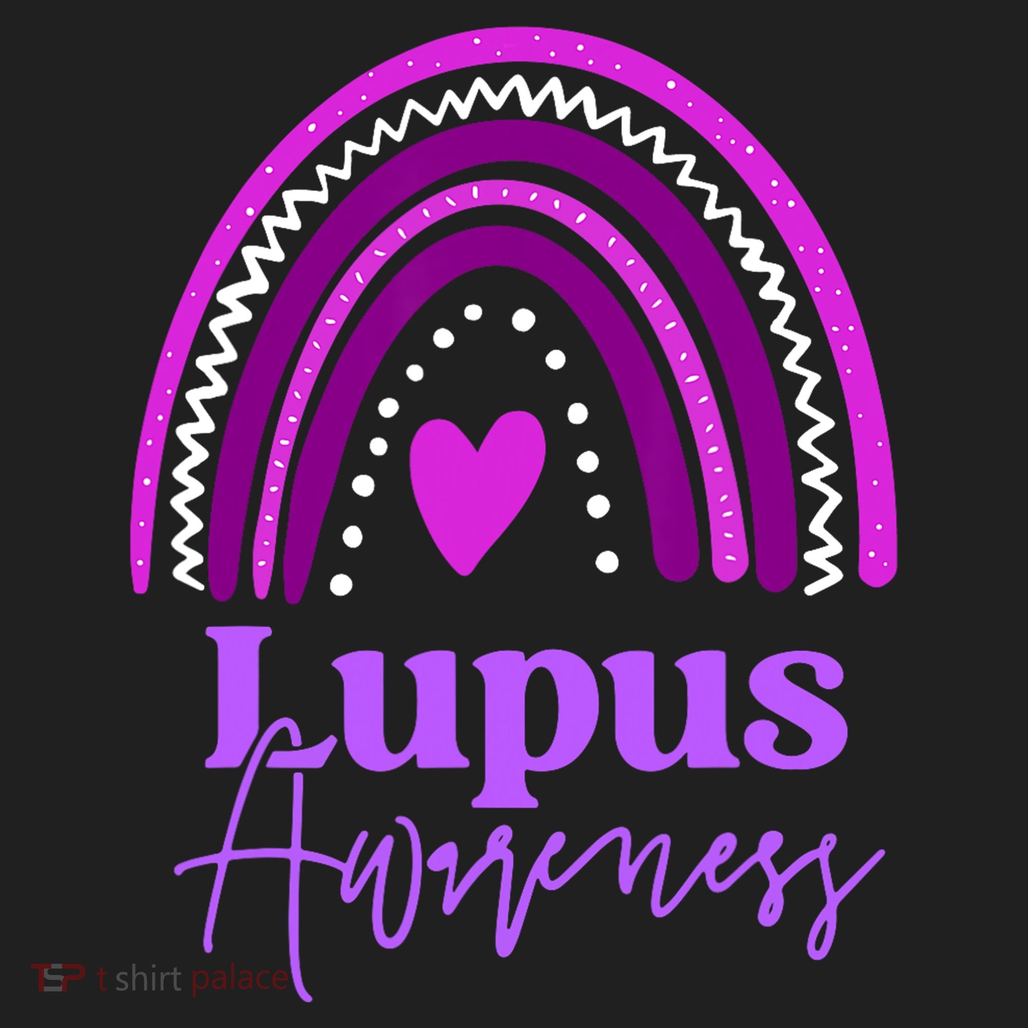 Lupus Awareness Month Purple Rainbow heart for wo Hat
