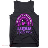 Lupus Awareness Month Purple Rainbow heart for wo Tank Top thumb 0