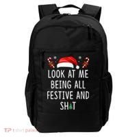 Look At Me Being All Festive And Shit Christmas Tree  Backpack thumb 0