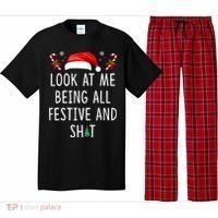 Look At Me Being All Festive And Shit Christmas Tree  Pajama Set thumb 0
