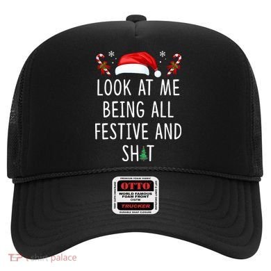 Look At Me Being All Festive And Shit Christmas Tree  Hat