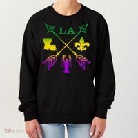 Louisiana Arrow Mardi Gras LA Women's Sweatshirt thumb 0