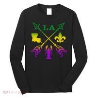 Louisiana Arrow Mardi Gras LA Long Sleeve Shirt thumb 0