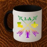 Louisiana Arrow Mardi Gras LA Coffee Mug thumb 2