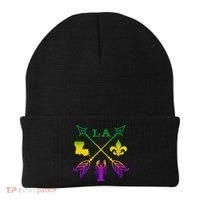 Louisiana Arrow Mardi Gras LA Beanie thumb 0