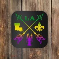 Louisiana Arrow Mardi Gras LA Coaster thumb 0