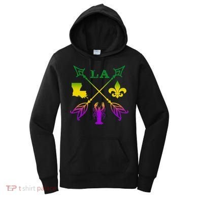 Louisiana Arrow Mardi Gras LA Women's Hoodie