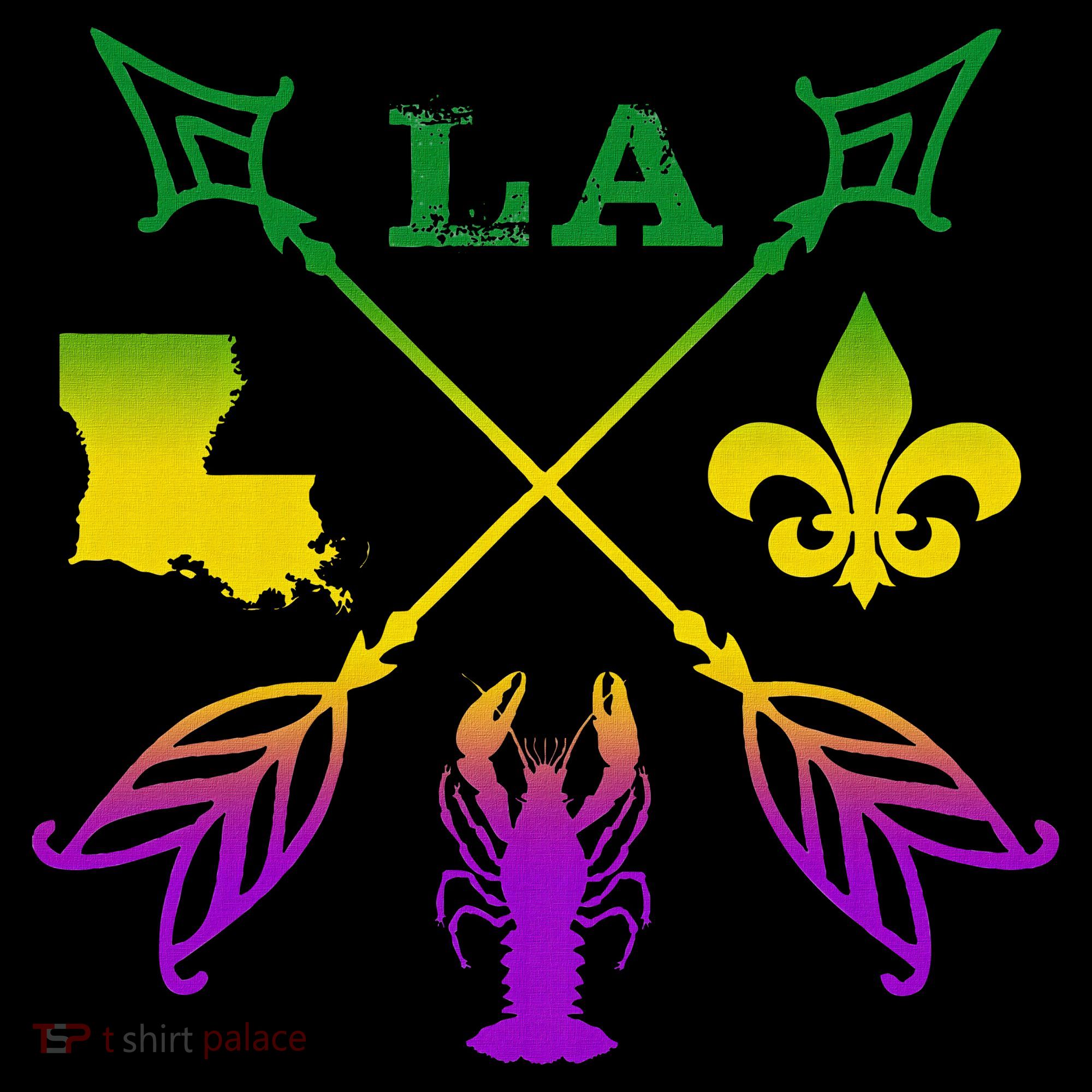 Louisiana Arrow Mardi Gras LA Women's Hoodie